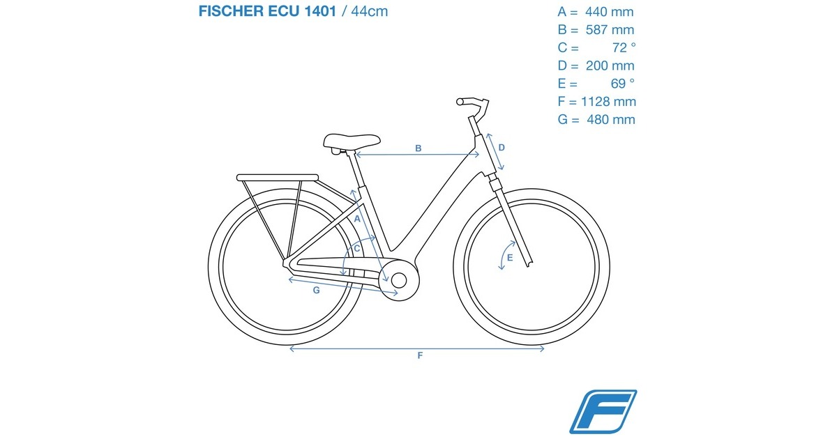 FISCHER Fahrrad CITA ECU 1401 (2022), Pedelec anthrazit, 44 cm Rahmen, 28\