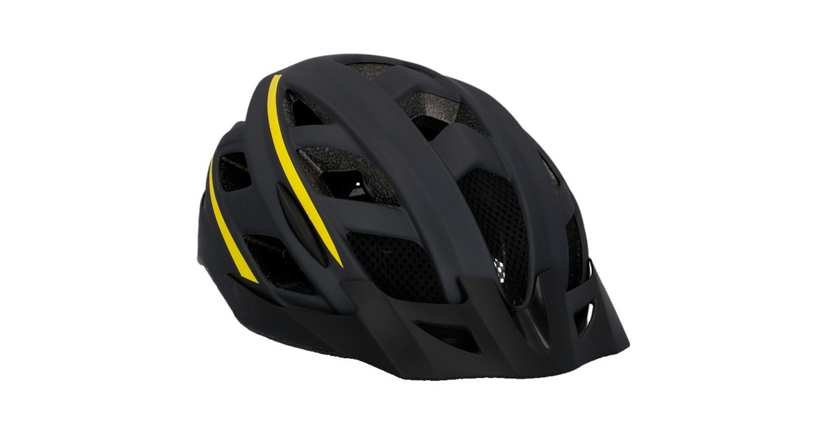 schwarz/gelb, cm Größe Urban Montis, 58-61 Fahrrad Helm FISCHER