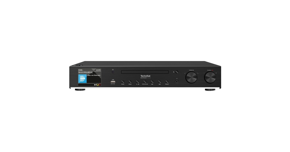 TechniSat DIGITRADIO 143 CD (v3), Internetradio schwarz, WLAN, Bluetooth,  USB