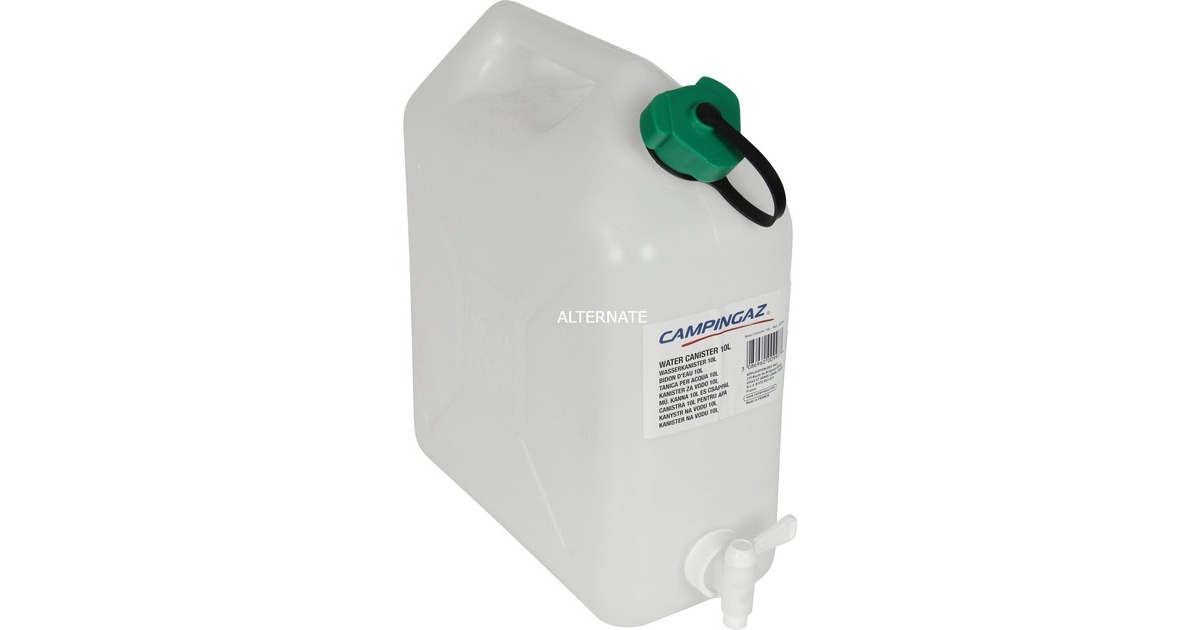 Campingaz Wasserkanister 10 L, Wasserbehälter weiß/transparent, mit  Ablasshahn