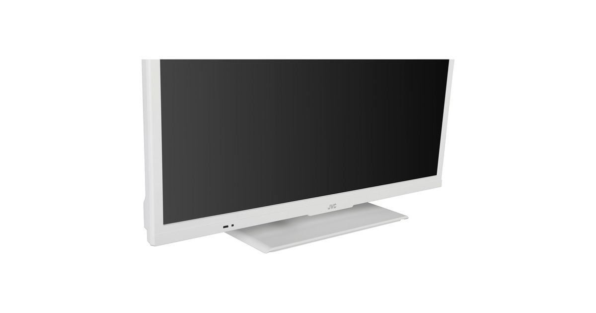 LED-Fernseher weiß, (24 SmartTV Tuner, LT-24VH5156W, 61 Zoll), WXGA, cm JVC Triple