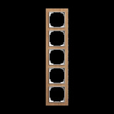 0 Abdeckrahmen 5-fach holz, Retail