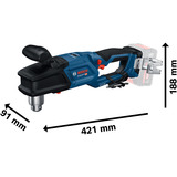 Bosch Professional Akku-Winkelbohrmaschine GRD 18V-127 Professional solo, 18Volt blau/schwarz, ohne Akku und Ladegerät