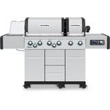 Broil King Gasgrill Imperial QS 690 IR edelstahl, mit Infrarot-Seitenbrenner und Heckbrenner, iQue Smart Steuerung