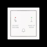Busch-Jaeger Klingeltaster Do Not Disturb Make Up Room mit Bedruckung Do Not Disturb Make Up Room weiß, Retail
