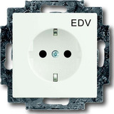 Busch-Jaeger Steckdosen Einsatz für EDV Geräte weiß, Retail