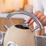 Cecotec Thermosense 420 Vintage Light Beige, Wasserkocher beige/edelstahl, 2.200 Watt, 1,8 Liter