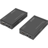 Digitus 4K HDBaseT HDMI Extender Set, HDMI Verlängerung schwarz, 4K/30Hz, 70 m