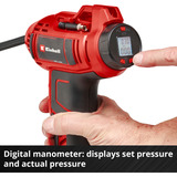 EINHELL Power X-Change Akku-Autokompressor CE-CC 18 Li-Solo rot/schwarz, ohne Akku und Ladegerät