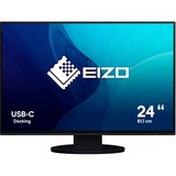 EIZO FlexScan EV2485-BK, LED-Monitor 61.1 cm (24 Zoll), schwarz, WUXGA, IPS, USB-C, HDMI