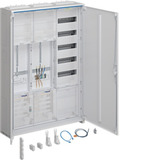 Hager Komplettschrank mit einem Zählerplatz, Sammelschiene und Montageart Aufputz/Unterputz/teilversenkt weiß, Retail