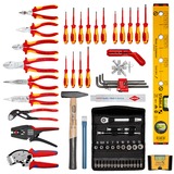 KNIPEX Werkzeugkoffer "BIG Basic Move" ElektroPlus, 68-teilig, Werkzeug-Set schwarz, mit Werkzeug-Sortiment für Elektriker