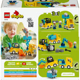 LEGO 10475 DUPLO Town Baufahrzeuge - 3-in-1-Set, Konstruktionsspielzeug 