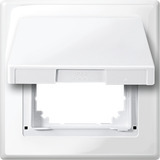 Merten Schutzabdeckung mit Klappdeckel IP44 weiß (matt), Retail