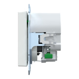 Merten Schutzkontakt Steckdose mit USB Ladegerät, Unterputz, 16 Ampere, 250 Volt, Typ F weiß (glänzend), Retail