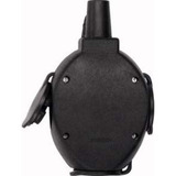 Merten Vollgummi Hängekupplung dreifach Typ 179851, Schutzkontaktkupplung, 16 Ampere, 250 Volt schwarz, Retail