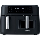Steba Doppel-Heißluftfritteuse HF 9500 DUO schwarz, 2.400 Watt, 2 Körbe 6 Liter + 3,5 Liter 