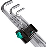 Wera 950/9 Hex-Plus 5 Winkelschlüsselsatz, 9-teilig, Schraubendreher mit Halteclip