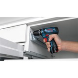 Bosch Professional Akku-Bohrschrauber GSR 12V-15 Professional, 12 Volt blau/schwarz, 2x Li-Ionen Akku 2,0Ah, in L-BOXX