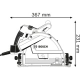 Bosch Professional Tauchsäge GKT 55 GCE Professional, Handkreissäge blau, 1.400 Watt, in L-BOXX