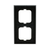 Busch-Jaeger Abdeckrahmen 2-fach, Abdeckung grau, Retail