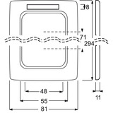 Busch-Jaeger Rahmen vierfach 1724 NSKA-214 weiß, Retail