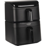 Cosori Heißluftfritteuse Turbo Tower Air CAF-DC121-ADER schwarz, 2.630 Watt, 2 Körbe mit 4,3 & 6,5 Liter