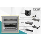 Digitus Netzwerk-Set 254 mm (10") - 6HE, 312 x 300 mm (B x T), IT-Schrank schwarz, 6 Höheneinheiten