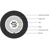 Digitus Verlegekabel A/I-DQ(ZN)BH 50/125µ OM4 8F Dca schwarz, 1 Meter
