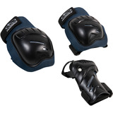 HUDORA Biomechanisches Protektoren Set Comfort blau/schwarz, Größe S