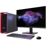Lenovo ThinkStation P8 (30HH009VGE), PC-System schwarz/rot, Windows 11 Pro