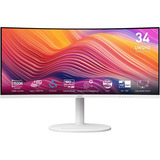 MSI Modern MD342CQPWDE, LED-Monitor 86.4 cm (34 Zoll), weiß, WQHD, VA, Curved, Adaptive-Sync, HDMI, Displayport, USB-C, 120Hz Panel