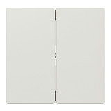 Merten Wippe für Serienschalter, zweiteilige Taste, glänzende Thermoplast-Abdeckung weiß (glänzend), Retail