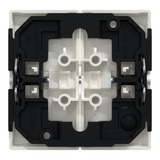 Merten Wippe für Serienschalter, zweiteilige Taste, glänzende Thermoplast-Abdeckung weiß (glänzend), Retail