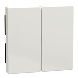 Merten Wippe für Serienschalter, zweiteilige Taste, glänzende Thermoplast-Abdeckung weiß (glänzend), Retail