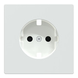 Merten Zentralplatte mit erhöhtem Berührungsschutz aus Thermoplast weiß, Retail