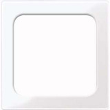 Merten Zentralplatte ohne Lichtsignal-Einsatz, Thermoplast, glänzend weiß, Retail