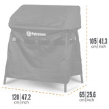 Petromax Abdeckhaube Gastisch ge90 & Feuertopf Tisch fe90, Abdeckung schwarz