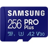 Samsung PRO Plus 256 GB SDXC (2023), Speicherkarte UHS-I U3, Class 10, V30, inkl. USB-Adapter