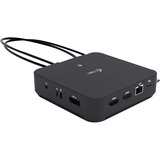 i-tec USB-C DP Dual HDMI Docking Station, Dockingstation schwarz, Power Delivery 100 W, HDMI, DP