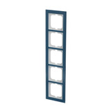 0 Abdeckrahmen 5-fach blau, Retail