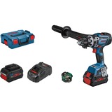 Bosch Akku-Bohrschrauber BITURBO GSR 18V-150 C Professional, 18Volt blau/schwarz, 2x Akku ProCORE18V 8,0Ah, Bluetooth Modul, L-BOXX