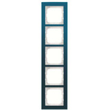 Busch-Jaeger Abdeckrahmen 5-fach blau, Retail