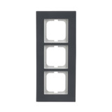 Busch-Jaeger Abdeckrahmen zum Abdecken von Schaltern, Tastern und Steckdosen, Abdeckung anthrazit, Retail