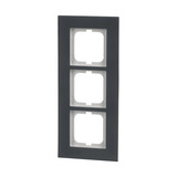 Busch-Jaeger Abdeckrahmen zum Abdecken von Schaltern, Tastern und Steckdosen, Abdeckung anthrazit, Retail