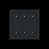 Busch-Jaeger Wippe für Elektroniktaster 3-fach schwarz, Retail