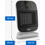 DeLonghi Heizlüfter HFX60V20 schwarz/weiß