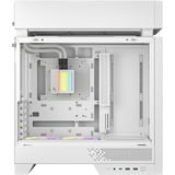 DeepCool CL6600 WH, Tower-Gehäuse weiß/holz, Tempered Glass