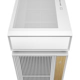 DeepCool CL6600 WH, Tower-Gehäuse weiß/holz, Tempered Glass