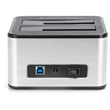 Digitus Dual SATA HDD Docking Station, Dockingstation silber/schwarz, USB 3.0, 2,5"/ 3,5"